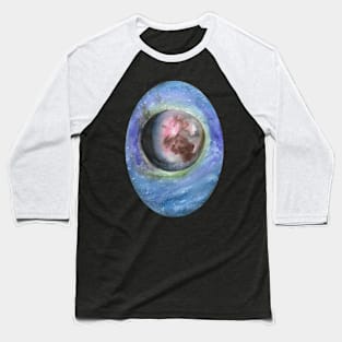 Watercolor Mars painting - astronomy inspired fine art Baseball T-Shirt